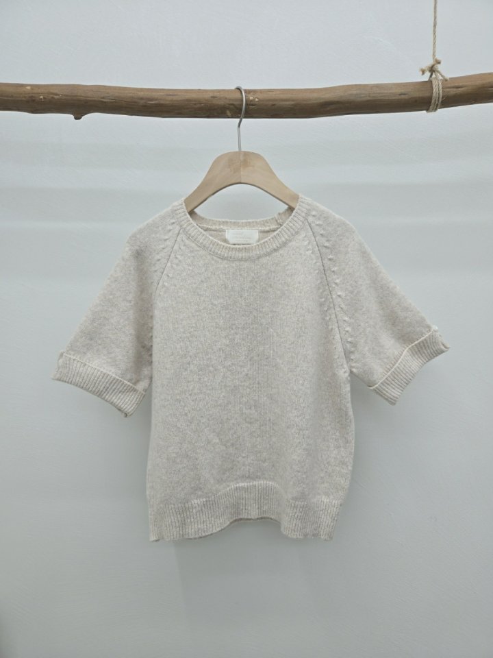 Most - Korean Women Fashion - #momslook - Roll-up Sleeved Knit Top