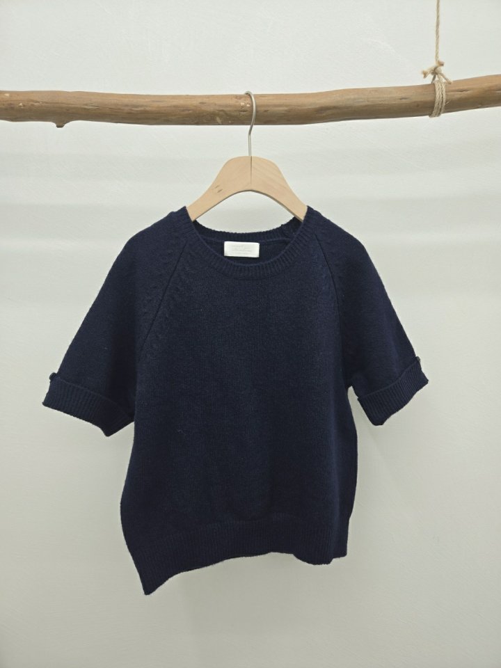 Most - Korean Women Fashion - #momslook - Roll-up Sleeved Knit Top - 3