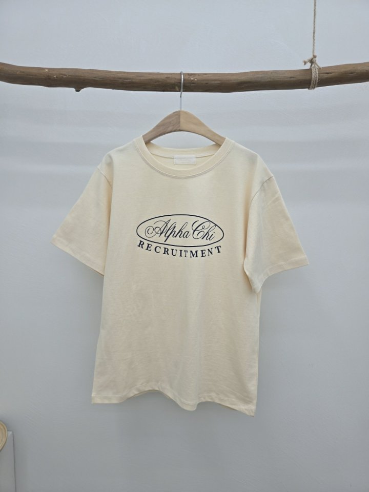 Most - Korean Women Fashion - #thatsdarling - Alpha Chi Tee - 2