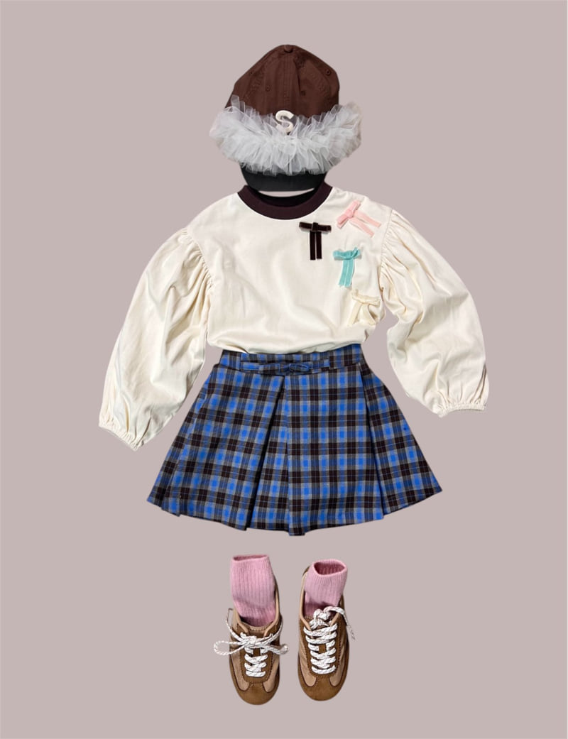 Mumunbaba - Korean Children Fashion - #Kfashion4kids - Check Berry Skirt - 10
