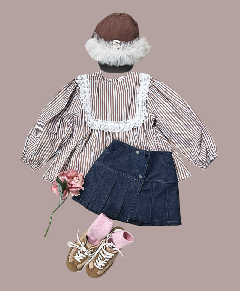 Mumunbaba - Korean Children Fashion - #Kfashion4kids - Nerd Pleated Skirt - 7