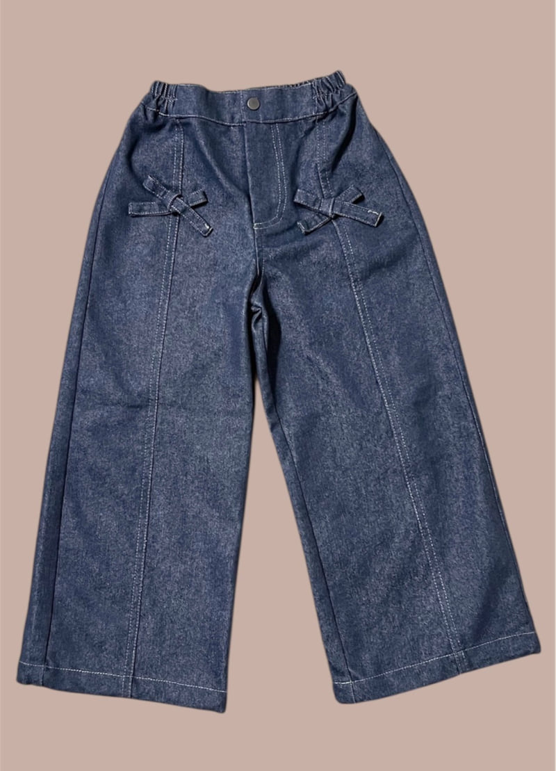 Mumunbaba - Korean Children Fashion - #childofig - Nerd Denim Pants - 7