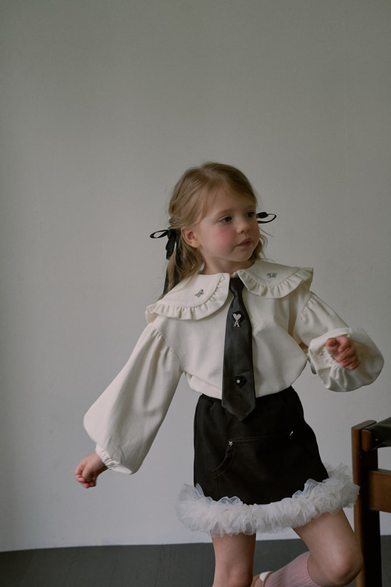Mumunbaba - Korean Children Fashion - #childofig - Creamy Skirt - 3
