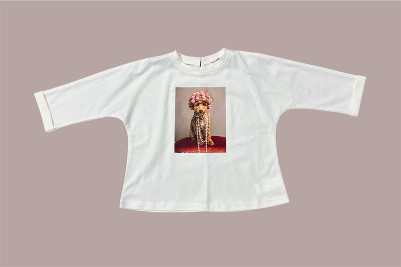 Mumunbaba - Korean Children Fashion - #childrensboutique - Pearl Dog Tee - 7