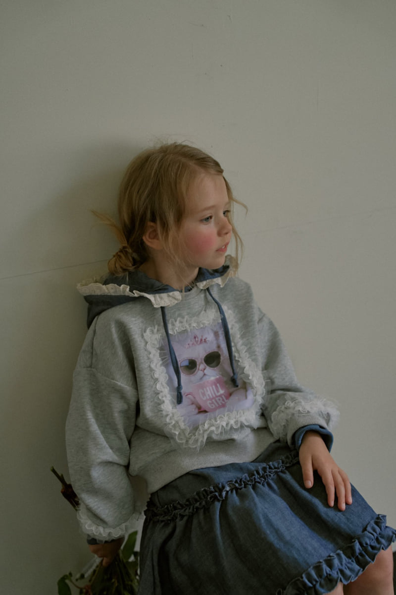 Mumunbaba - Korean Children Fashion - #childrensboutique - Frill Cat Tee - 6