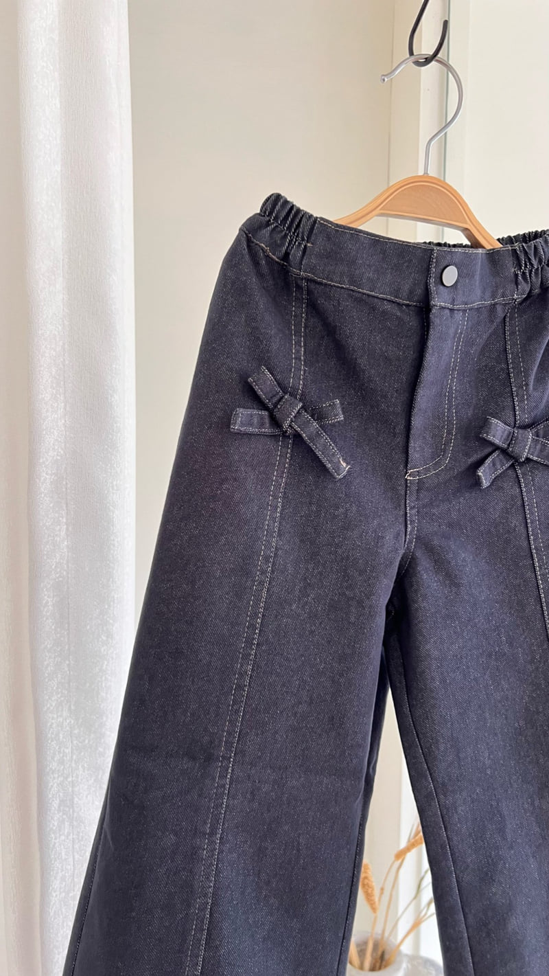 Mumunbaba - Korean Children Fashion - #childrensboutique - Nerd Denim Pants - 8