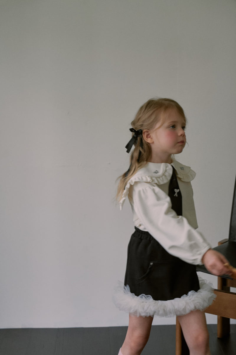 Mumunbaba - Korean Children Fashion - #childofig - Creamy Skirt - 4