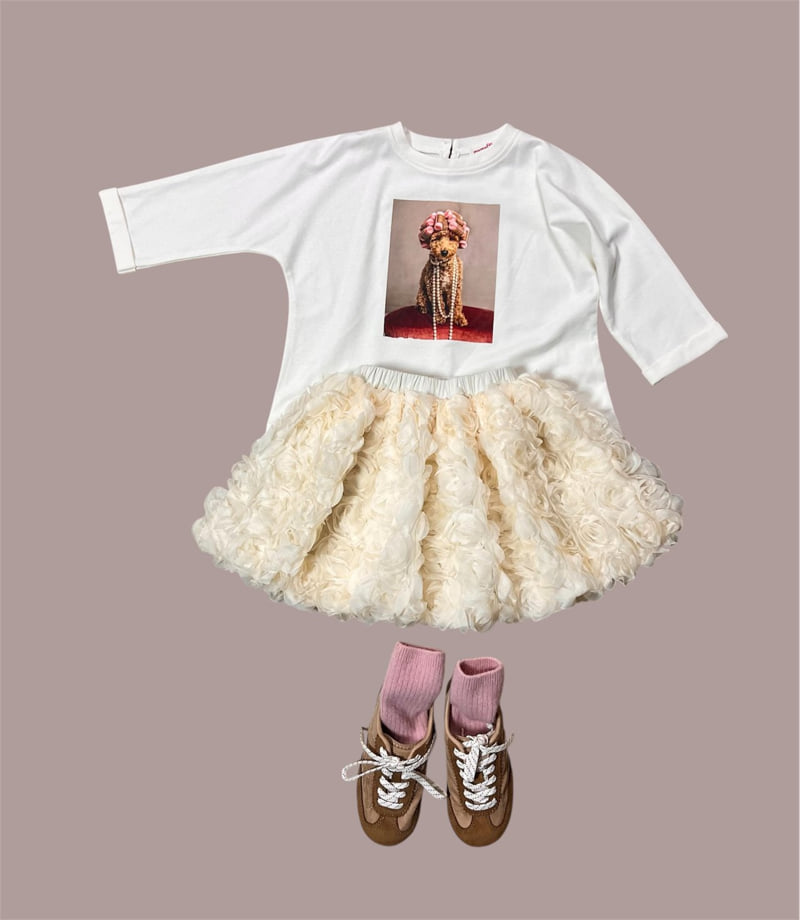 Mumunbaba - Korean Children Fashion - #designkidswear - Pearl Dog Tee - 8