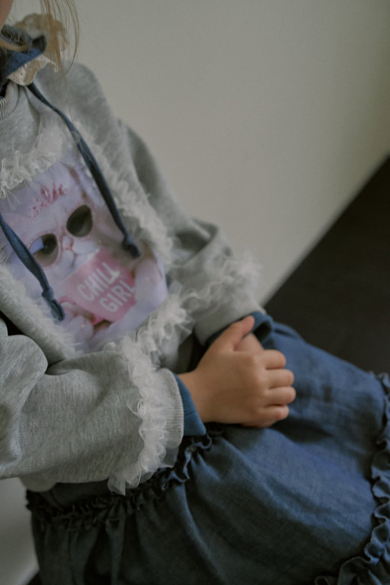 Mumunbaba - Korean Children Fashion - #designkidswear - Frill Cat Tee - 7