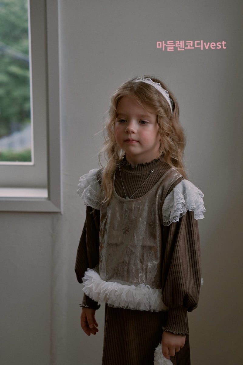 Mumunbaba - Korean Children Fashion - #designkidswear - Madeleine Coord Vest