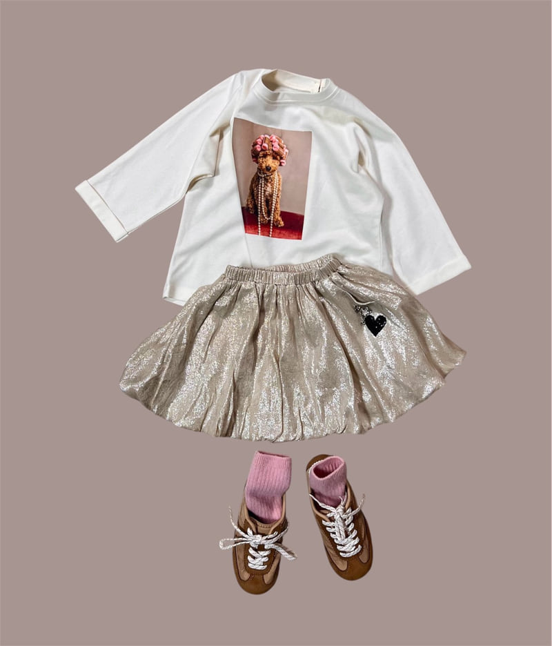 Mumunbaba - Korean Children Fashion - #discoveringself - Pearl Dog Tee - 9