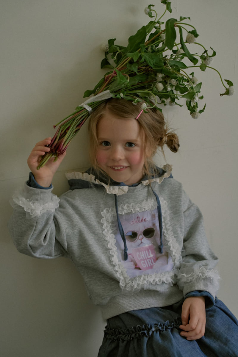 Mumunbaba - Korean Children Fashion - #discoveringself - Frill Cat Tee - 8