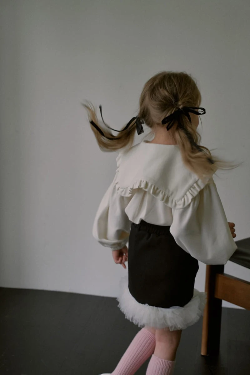 Mumunbaba - Korean Children Fashion - #discoveringself - Creamy Skirt - 6
