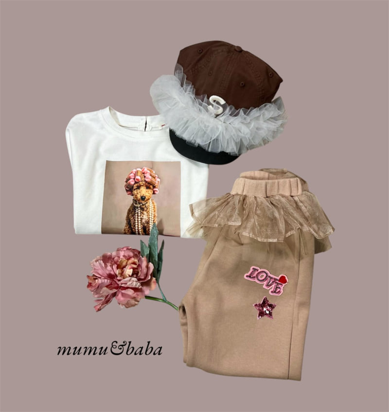 Mumunbaba - Korean Children Fashion - #fashionkids - Pearl Dog Tee - 10