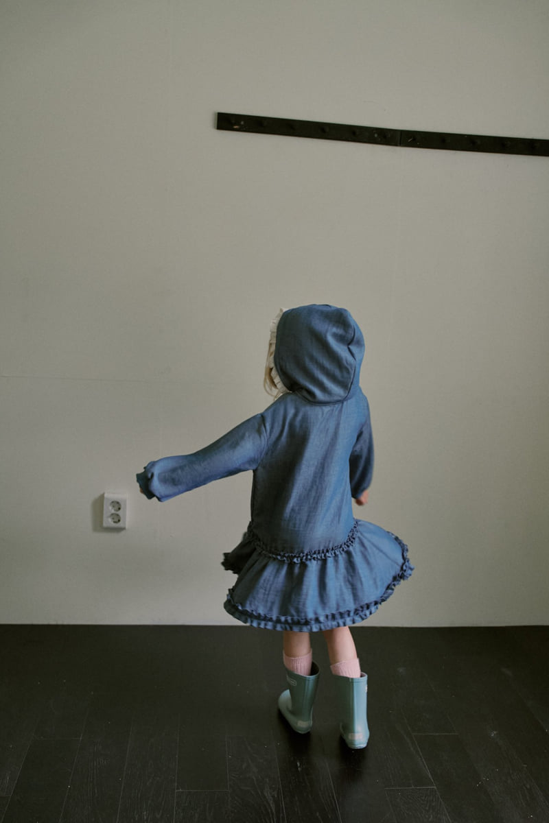 Mumunbaba - Korean Children Fashion - #kidsshorts - Miss A Denim One-piece - 3