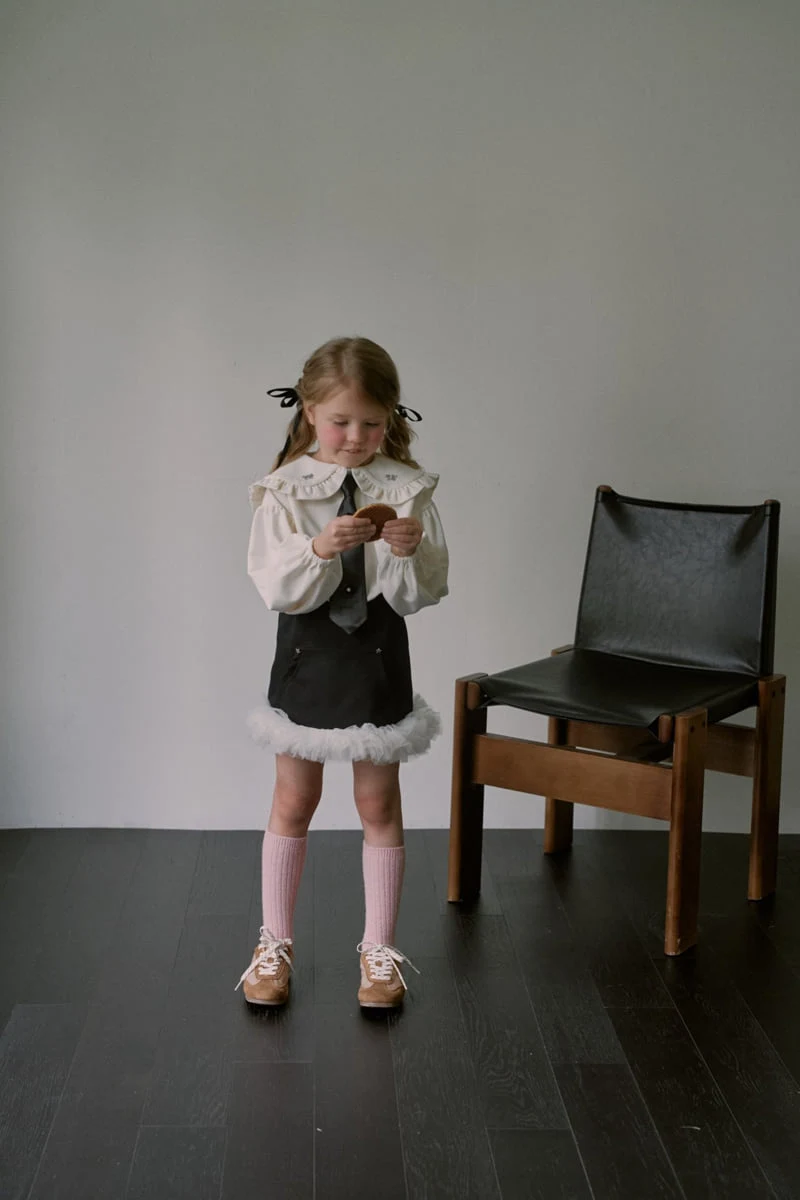 Mumunbaba - Korean Children Fashion - #kidsshorts - Creamy Skirt - 8