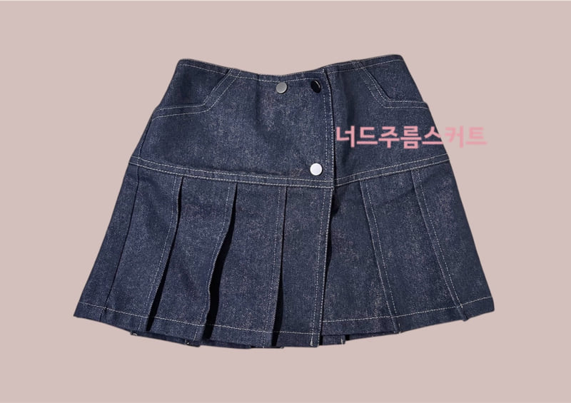 Mumunbaba - Korean Children Fashion - #fashionkids - Nerd Pleated Skirt - 4
