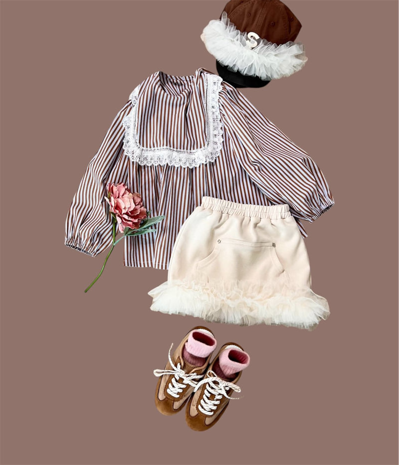 Mumunbaba - Korean Children Fashion - #kidsshorts - Cozy Shirring Blouse - 3