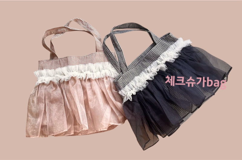 Mumunbaba - Korean Children Fashion - #kidsshorts - Check Sugar Bag