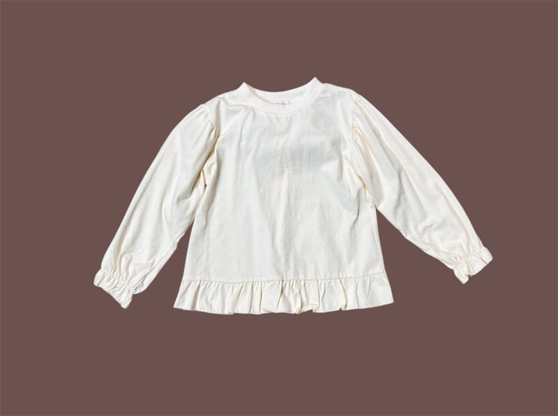 Mumunbaba - Korean Children Fashion - #kidsstore - Bubble Cream Tee - 9