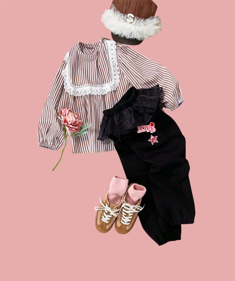 Mumunbaba - Korean Children Fashion - #kidsshorts - Cozy Shirring Blouse - 4