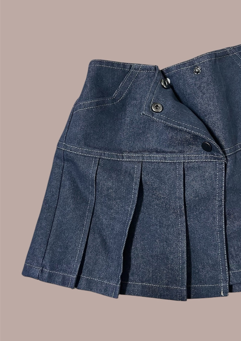 Mumunbaba - Korean Children Fashion - #kidzfashiontrend - Nerd Pleated Skirt - 6