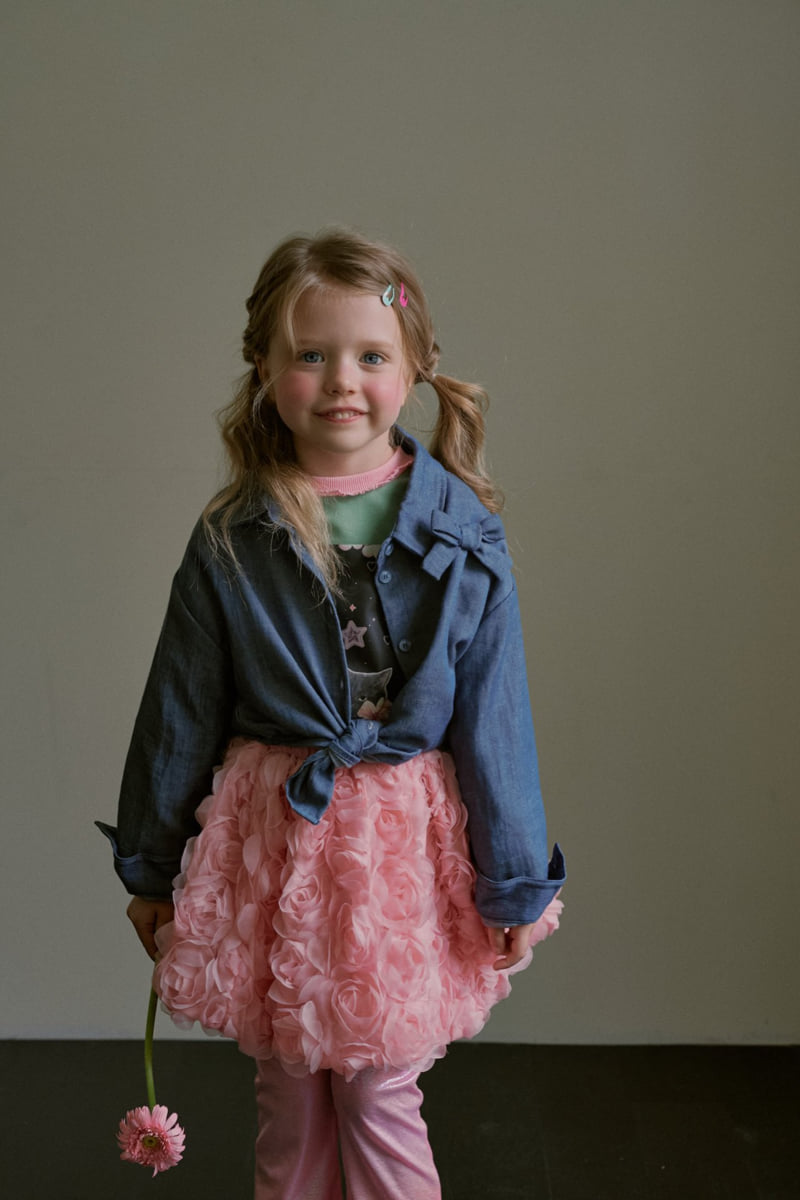 Mumunbaba - Korean Children Fashion - #littlefashionista - Bonatz Denim Shirt - 3