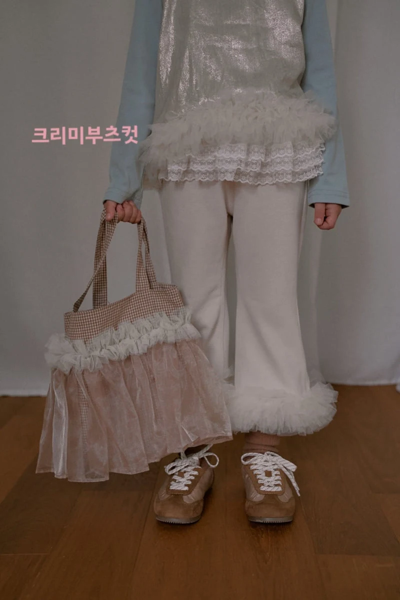 Mumunbaba - Korean Children Fashion - #littlefashionista - Creamy Bootcut Pants