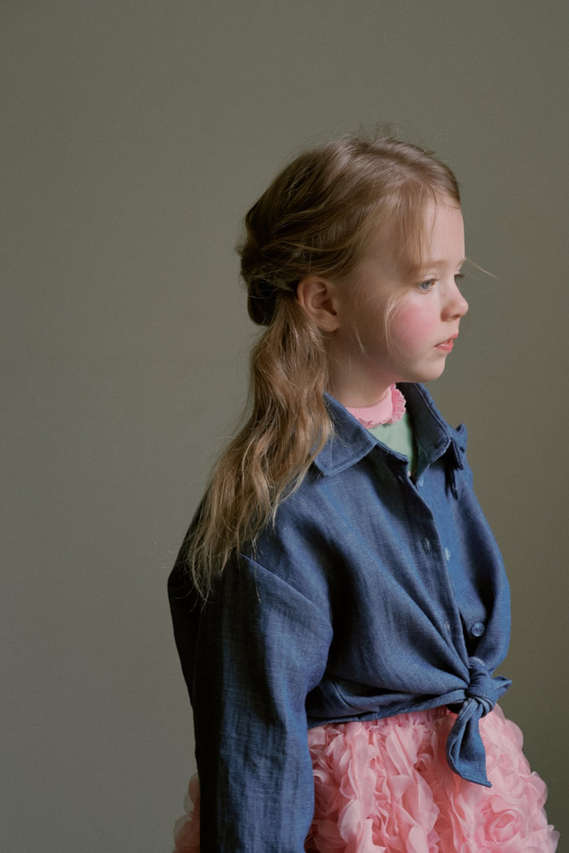 Mumunbaba - Korean Children Fashion - #minifashionista - Bonatz Denim Shirt - 5
