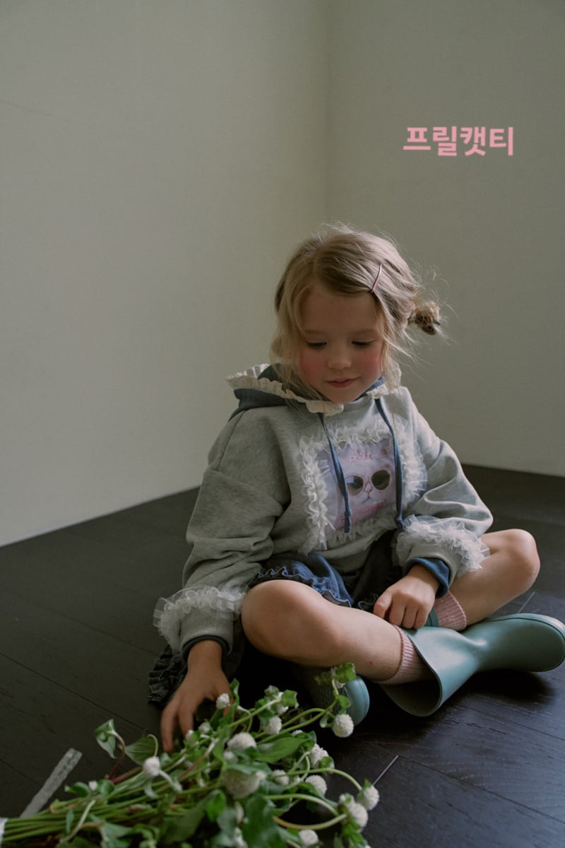 Mumunbaba - Korean Children Fashion - #prettylittlegirls - Frill Cat Tee