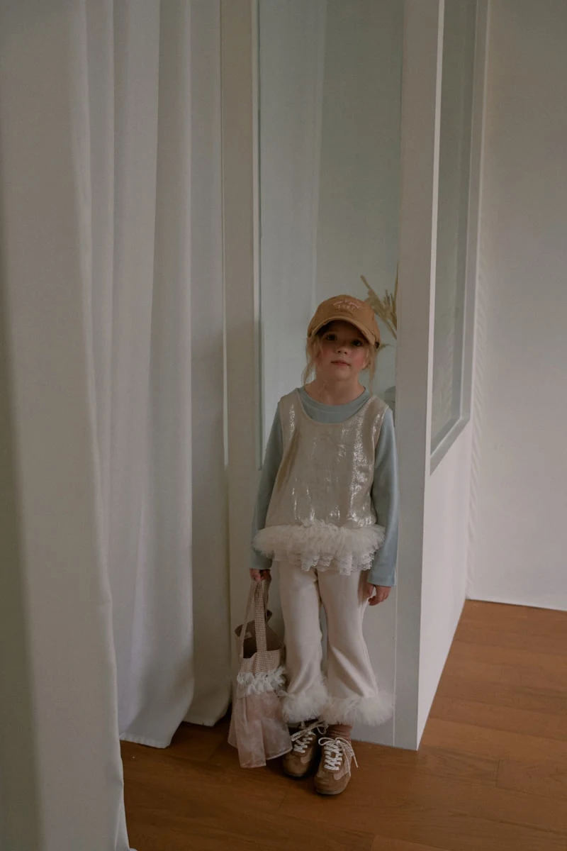 Mumunbaba - Korean Children Fashion - #minifashionista - Creamy Bootcut Pants - 4
