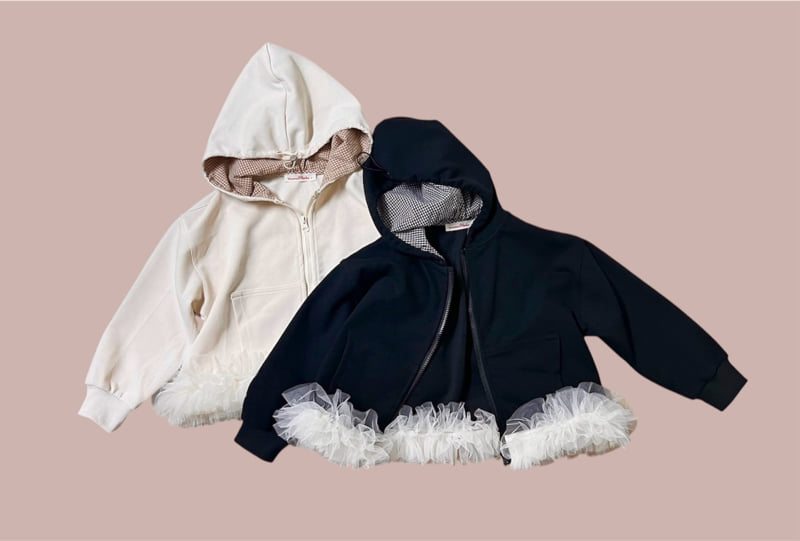 Mumunbaba - Korean Children Fashion - #stylishchildhood - Creamy Hoodie Jacket - 10