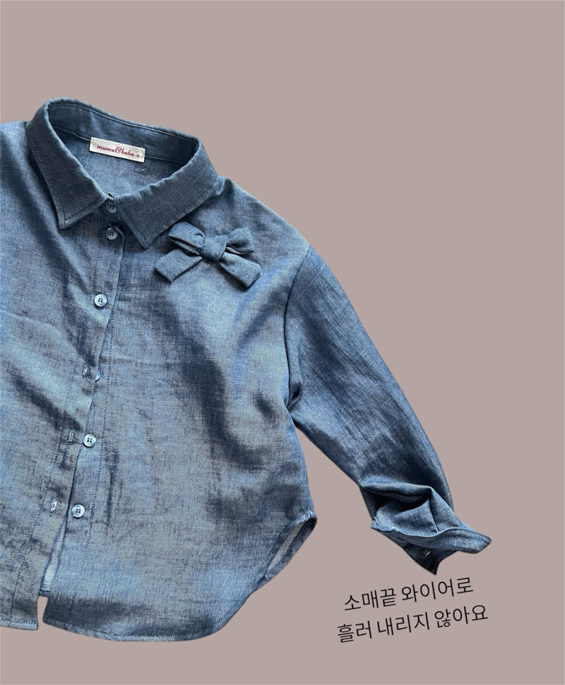 Mumunbaba - Korean Children Fashion - #stylishchildhood - Bonatz Denim Shirt - 9