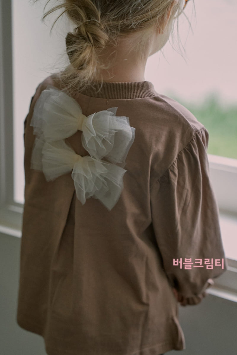 Mumunbaba - Korean Children Fashion - #toddlerclothing - Bubble Cream Tee
