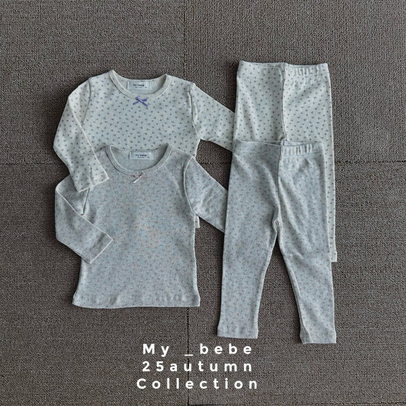My Bebe - Korean Baby Fashion - #smilingbaby - Flower Pajamas - 4