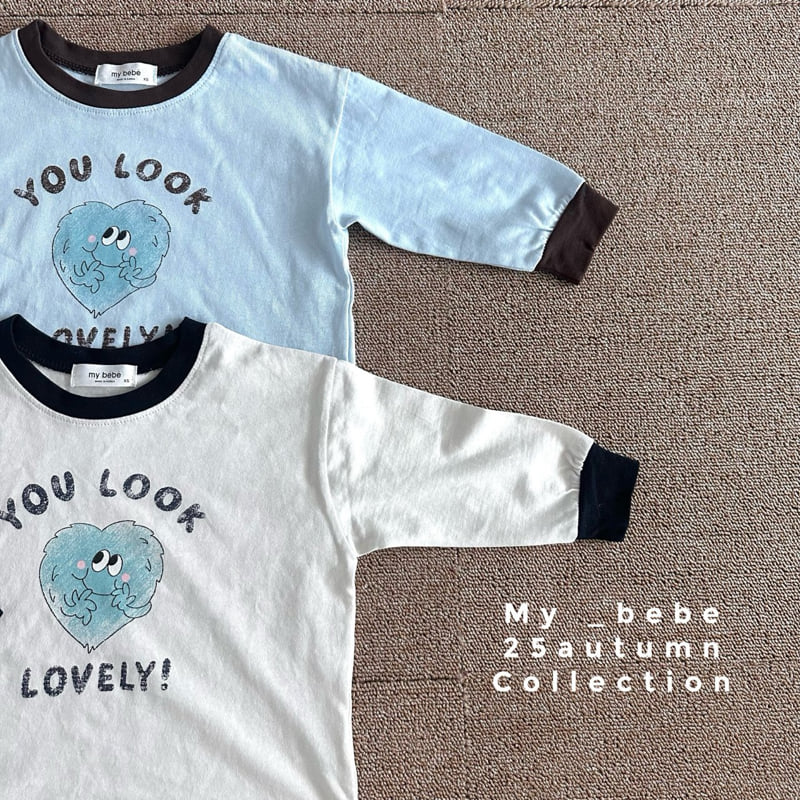 My Bebe - Korean Baby Fashion - #babyboutique - Heart Single Tee - 5