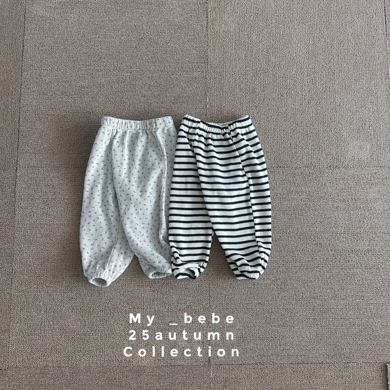 My Bebe - Korean Baby Fashion - #babyboutique - Waffle Pants - 3