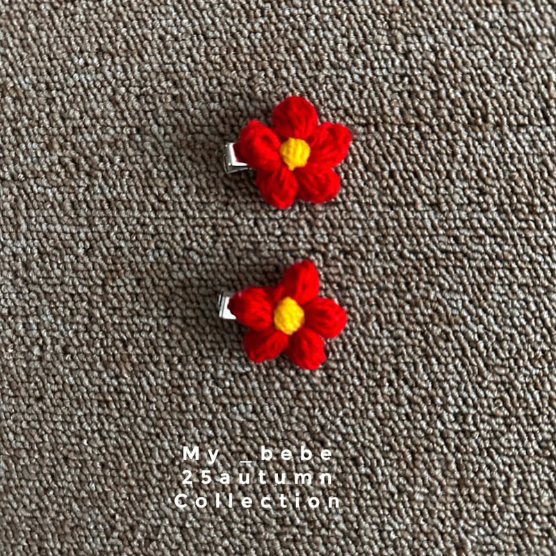 My Bebe - Korean Baby Fashion - #babyboutiqueclothing - Handmade Flower Hair Clip - 6