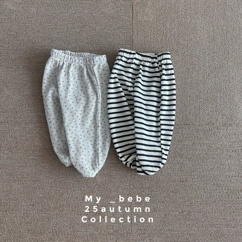 My Bebe - Korean Baby Fashion - #babyboutique - Waffle Pants - 4