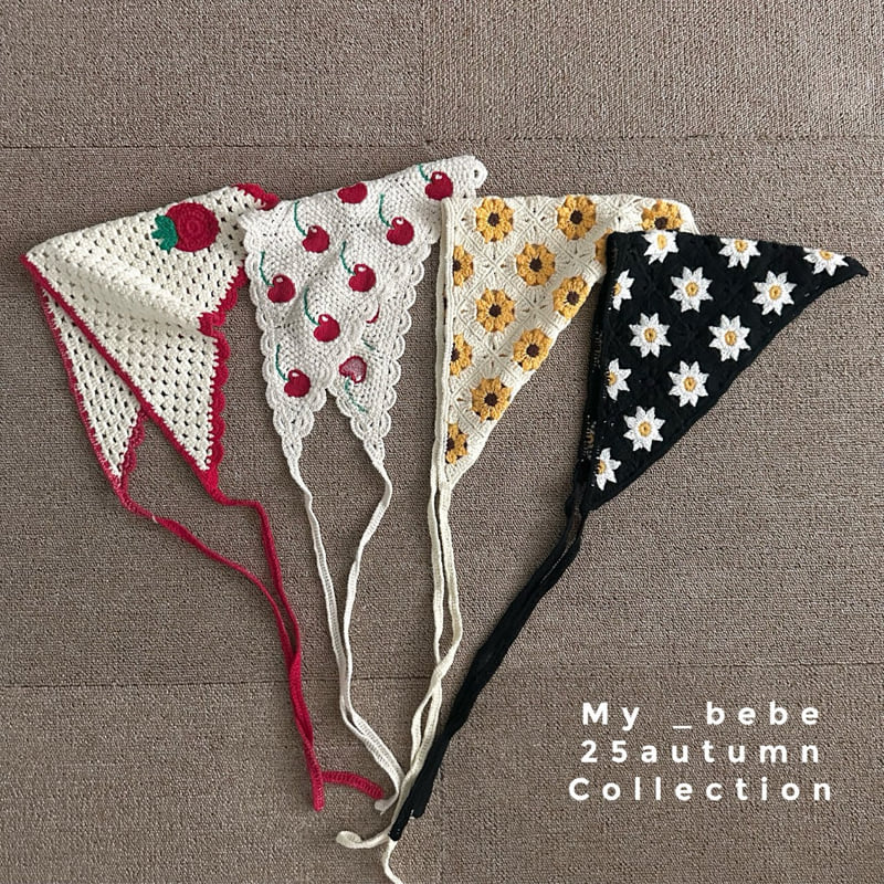 My Bebe - Korean Baby Fashion - #babyboutiqueclothing - Crochet Kerchief - 3