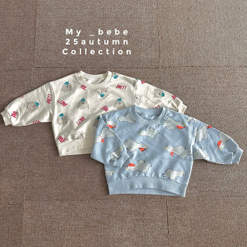 My Bebe - Korean Baby Fashion - #babyboutiqueclothing - Unbalanced Autumn Sweatshirt