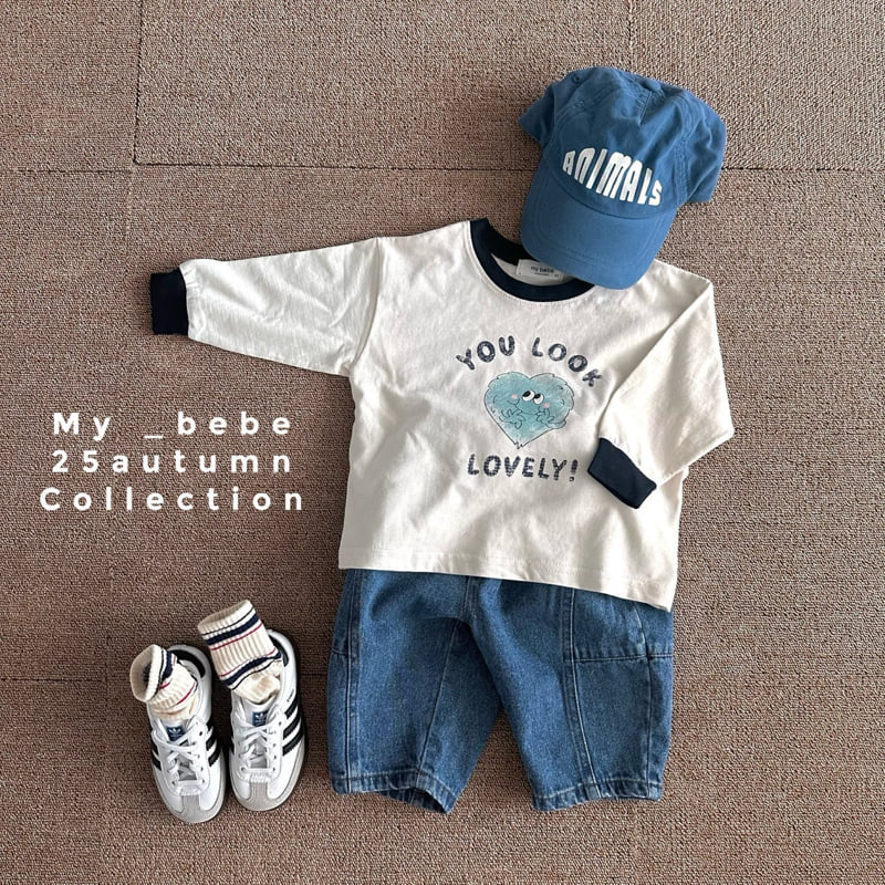 My Bebe - Korean Baby Fashion - #babyclothing - Heart Single Tee - 7