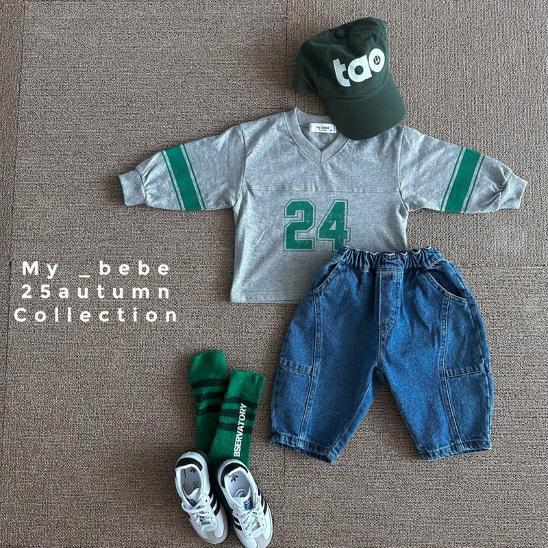 My Bebe - Korean Baby Fashion - #babyclothing - 24 V-Neck Tee - 12