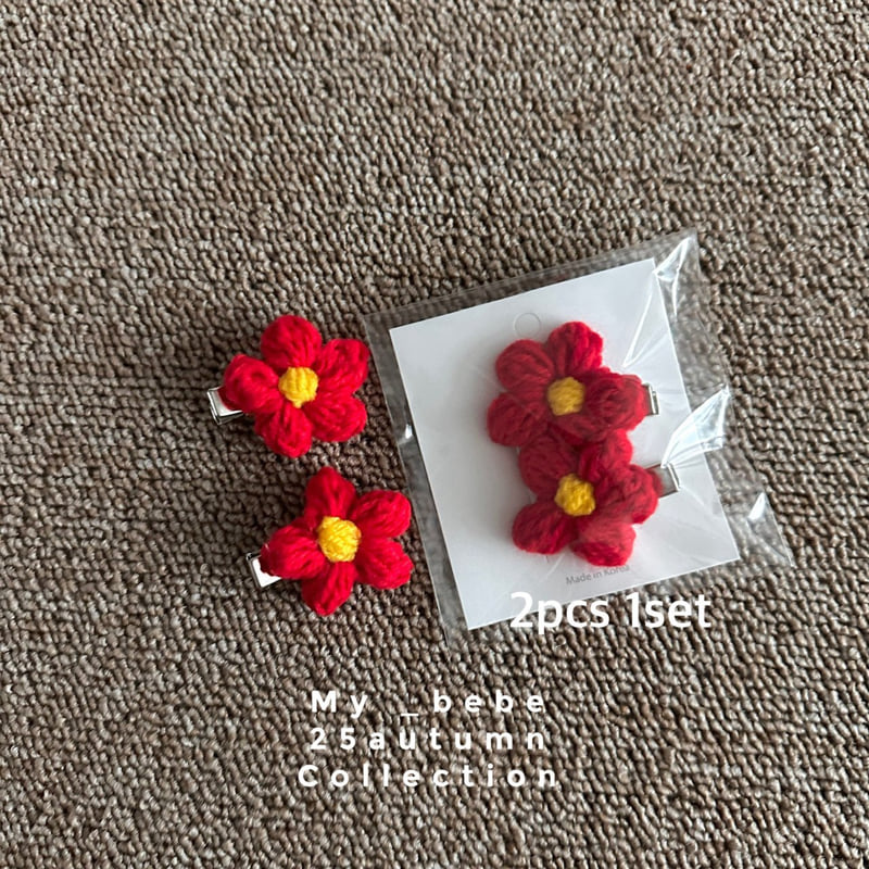 My Bebe - Korean Baby Fashion - #babyfashion - Handmade Flower Hair Clip - 8
