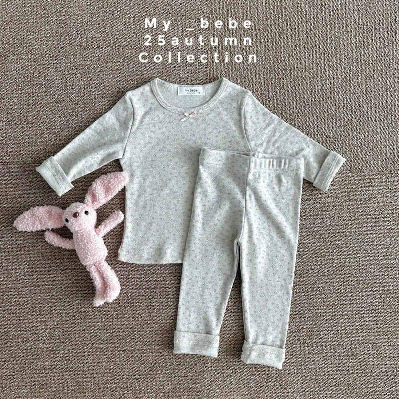 My Bebe - Korean Baby Fashion - #babyfashion - Flower Pajamas - 7