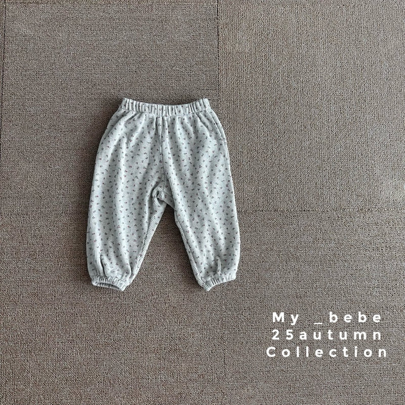 My Bebe - Korean Baby Fashion - #babyfashion - Waffle Pants - 6