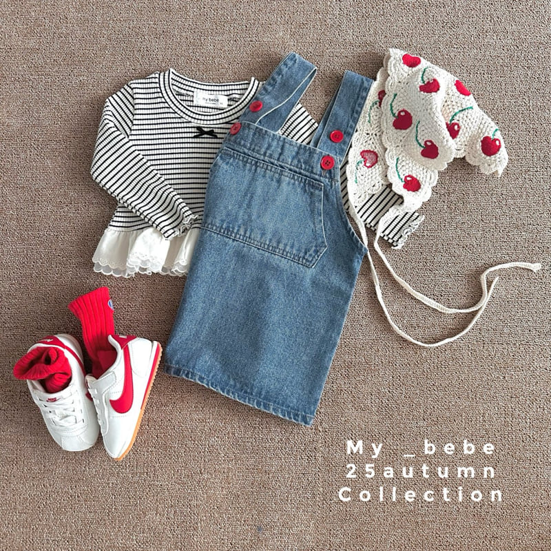 My Bebe - Korean Baby Fashion - #babyfever - 2-Layer Lace Tee - 10