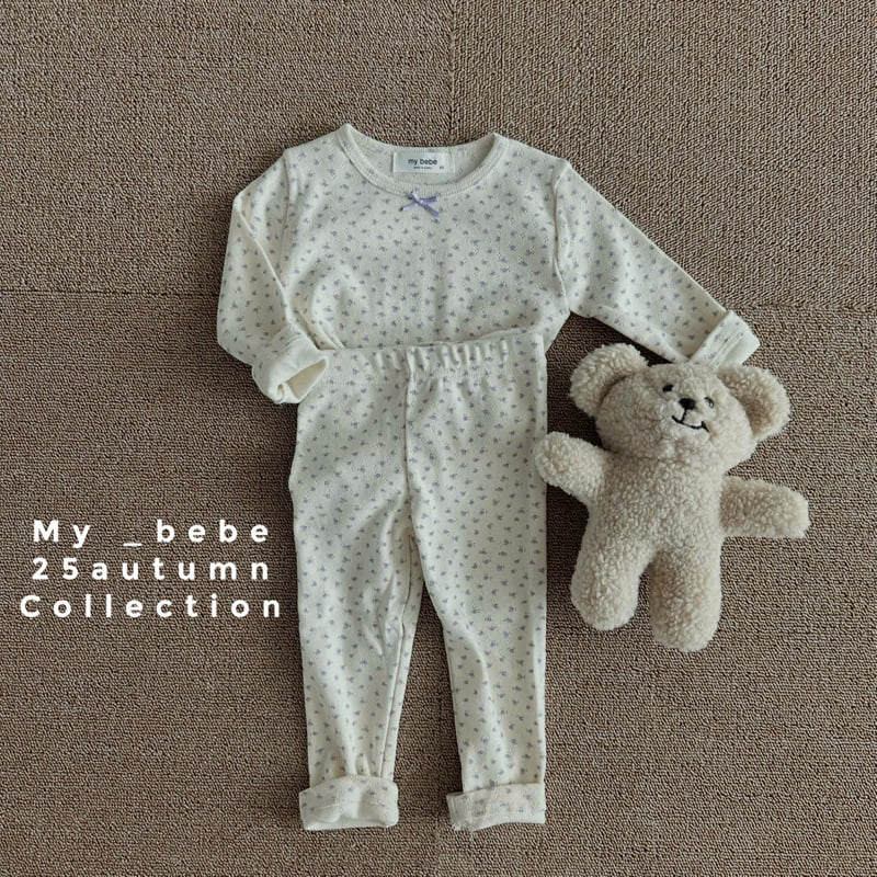 My Bebe - Korean Baby Fashion - #babygirlfashion - Flower Pajamas - 9