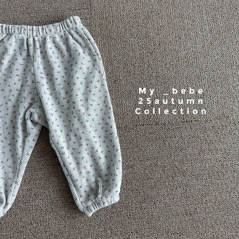 My Bebe - Korean Baby Fashion - #babygirlfashion - Waffle Pants - 8