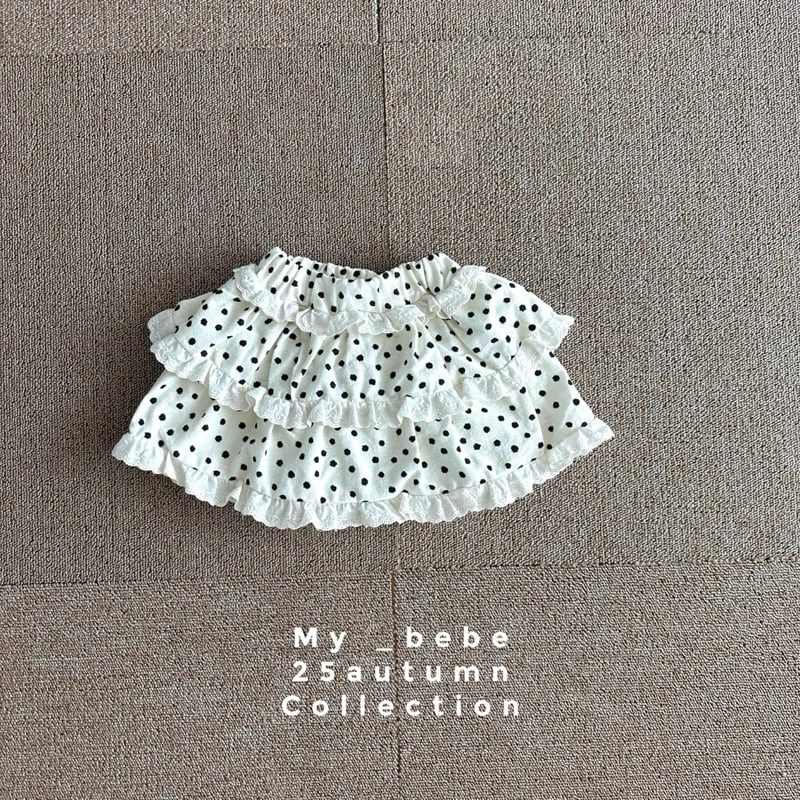 My Bebe - Korean Baby Fashion - #babyfever - 3-Tier Skirt - 4